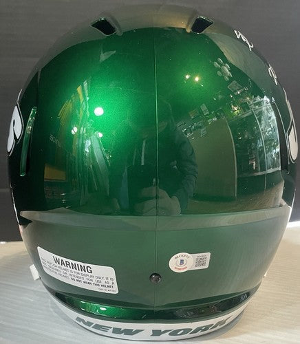 Sauce Gardner NY Jets Signed FS Speed Replica Helmet 2022 DROY  Rookie Auto BAS
