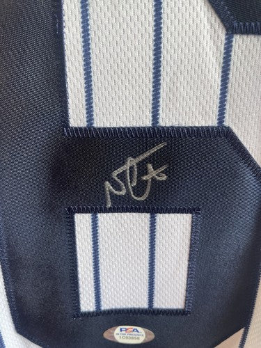 Nestor Cortes Jr. Signed NY Yankees Pinstripe Nike MLB Replica Jersey Auto PSA