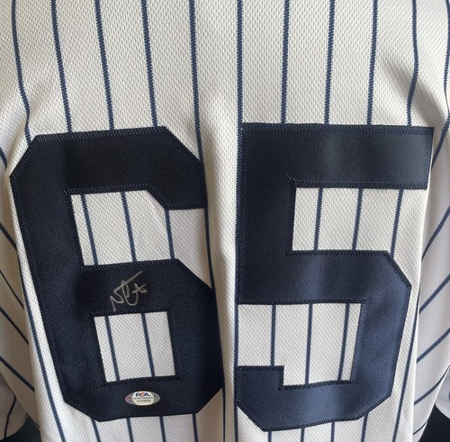 Nestor Cortes Jr. Signed NY Yankees Pinstripe Nike MLB Replica Jersey Auto PSA