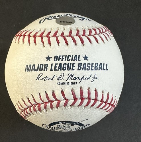 Alex Rodriguez Yankees Signed 3000 Hit Logo Baseball Dated Auto Steiner Coa