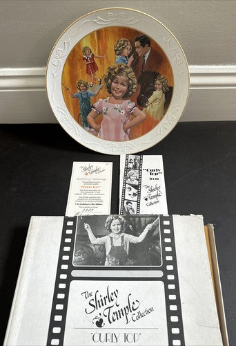 Shirley Temple Collector Plate "Curly Top" New Nib Limited Edition