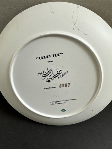 Shirley Temple Collector Plate "Curly Top" New Nib Limited Edition