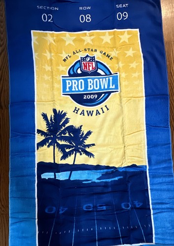 2009 Pro Bowl NFL Beach Towel Hawaii Football Rare Brand New 100% cotton