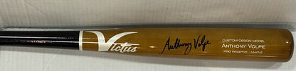 Anthony Volpe Yankees Signed Game Model Victus Bat Rookie Autograph MLB Fanatics