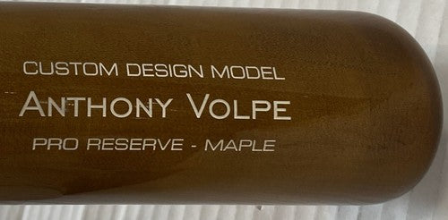 Anthony Volpe Yankees Signed Game Model Victus Bat Rookie Autograph MLB Fanatics