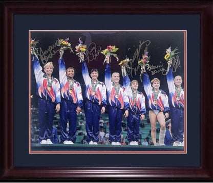1996 Women’s Olympic Gymnastics Signed 16x20 Framed Photo Auto Miller PSA DNA