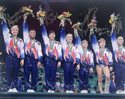 1996 Women’s Olympic Gymnastics Signed 16x20 Framed Photo Auto Miller PSA DNA
