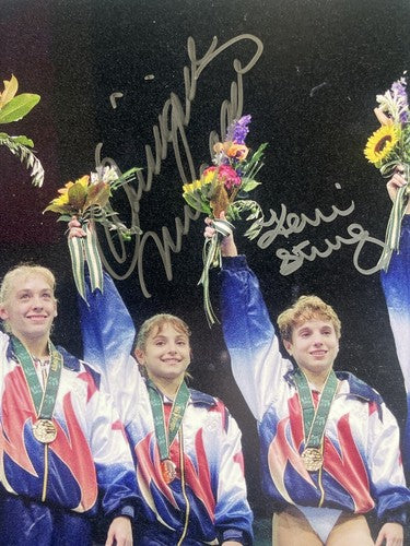 1996 Women’s Olympic Gymnastics Signed 16x20 Framed Photo Auto Miller PSA DNA