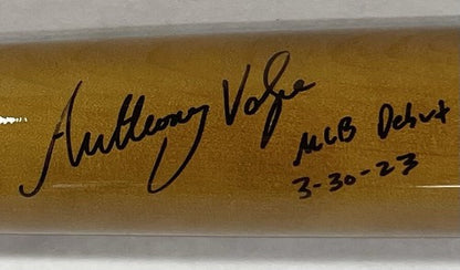 Anthony Volpe Yankees Signed Victus Model Bat Rookie Auto MLB Debut Fanatics