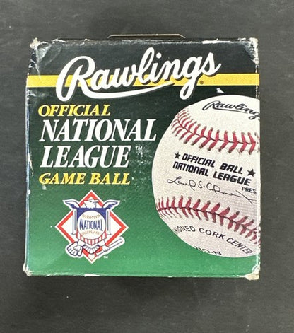 Official MLB Rawlings National League Baseball Sealed In Box Leonard Coleman New