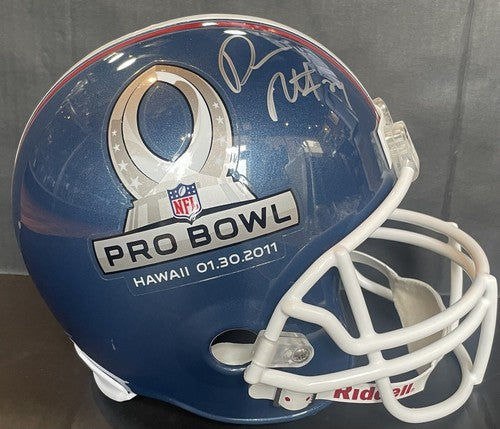 Darrelle Revis Signed 2011 Pro Bowl Riddell FS Helmet Jets Hof Auto #24 JSA Coa