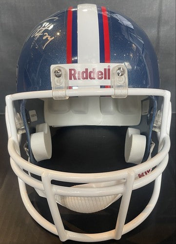 Darrelle Revis Signed 2011 Pro Bowl Riddell FS Helmet Jets Hof Auto #24 JSA Coa