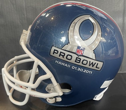 Darrelle Revis Signed 2011 Pro Bowl Riddell FS Helmet Jets Hof Auto #24 JSA Coa