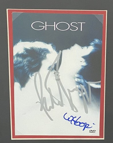 Patrick Swayze Whoopi Goldberg Signed Ghost DVD Cover Framed Photo Auto PSA DNA