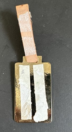 Mickey Mantle Charity Golf Classic Harbor Club Golf Bag Tag Metal W/ Leather