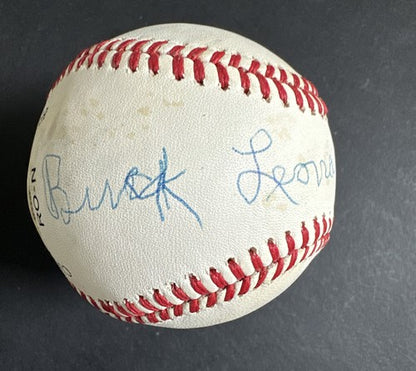 BUCK LEONARD Signed Official NL Mlb Baseball Hof Auto HOMESTEAD GRAYS PSA Coa