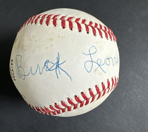 BUCK LEONARD Signed Official NL Mlb Baseball Hof Auto HOMESTEAD GRAYS PSA Coa