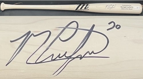 Michael Conforto Signed Marucci Game Model Bat San Francisco Giants Auto BAS Coa