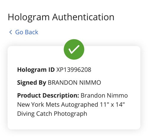 Brandon Nimmo Signed 11x14 Framed Photo Diving Catch Auto NY Mets Fanatics COA