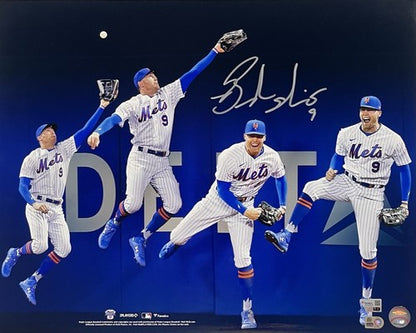 Brandon Nimmo Mets Signed 16x20 Framed Photo Home Run Catch Auto Fanatics COA