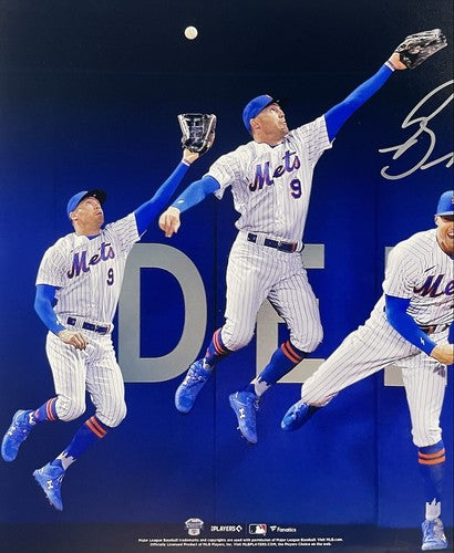 Brandon Nimmo Mets Signed 16x20 Framed Photo Home Run Catch Auto Fanatics COA