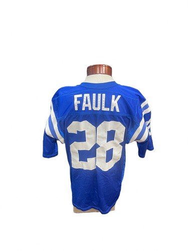 Marshall Faulk Indianapolis Colts Wilson NFL Pro Line Authentic Jersey SZ 48