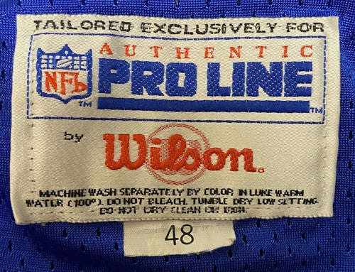 Marshall Faulk Indianapolis Colts Wilson NFL Pro Line Authentic Jersey SZ 48