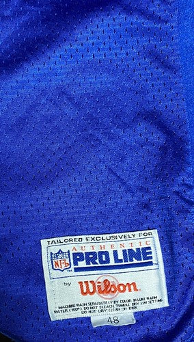 Marshall Faulk Indianapolis Colts Wilson NFL Pro Line Authentic Jersey SZ 48