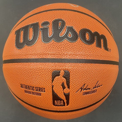Patrick Ewing Signed NBA Wilson I/O Basketball Authentic Series Auto Steiner HoF