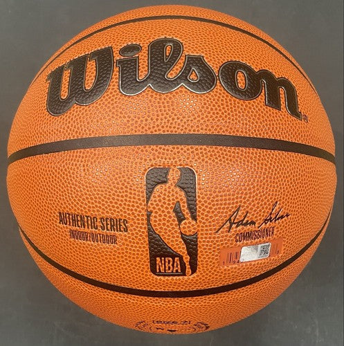 Patrick Ewing Signed NBA Wilson I/O Basketball Authentic Series Auto Steiner HoF