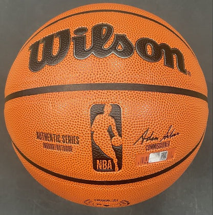 Patrick Ewing Signed NBA Wilson I/O Basketball Authentic Series Auto Steiner HoF