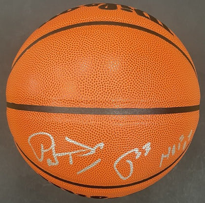 Patrick Ewing Signed NBA Wilson I/O Basketball Authentic Series Auto Steiner HoF