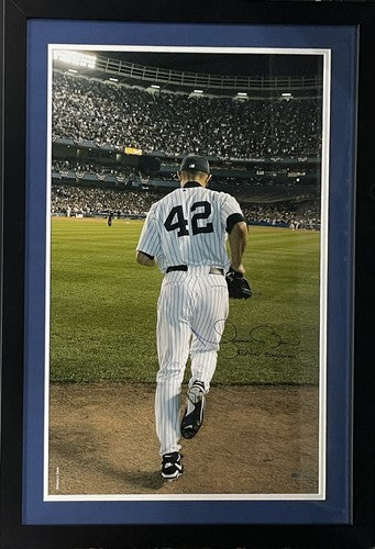 Mariano Rivera Yankees Signed 20x32 Photo Framed Enter Sandman Auto Steiner Coa