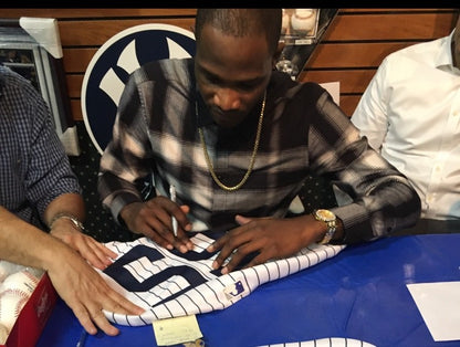 Domingo German Yankees signed No Hitter Rookie STAT MLB Debut Pg jersey Auto PSA