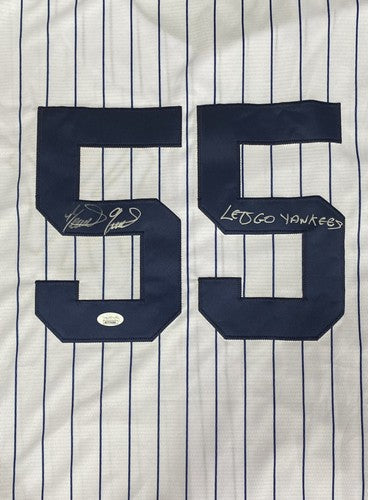 Domingo German Signed Let’s Go Yankees Nike Jersey Pg Auto Perfect Game JSA COA