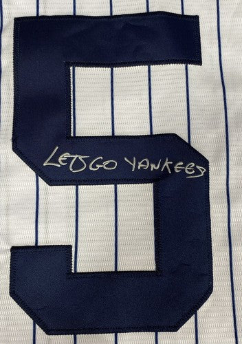 Domingo German Signed Let’s Go Yankees Nike Jersey Pg Auto Perfect Game JSA COA