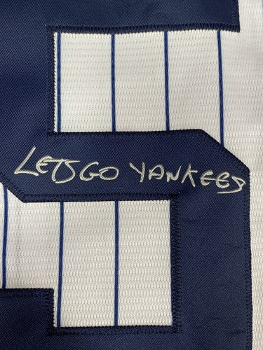 Domingo German Signed Let’s Go Yankees Nike Jersey Pg Auto Perfect Game JSA COA