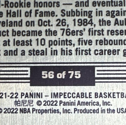 2021-22 Panini Impeccable #16 Charles Barkley Blue Stainless Stars /75 76ers Sp