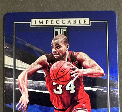 2021-22 Panini Impeccable #16 Charles Barkley Blue Stainless Stars /75 76ers Sp