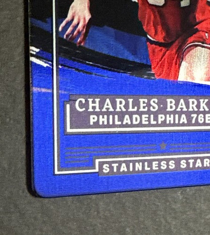 2021-22 Panini Impeccable #16 Charles Barkley Blue Stainless Stars /75 76ers Sp