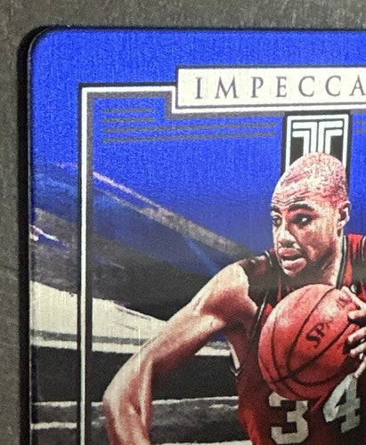 2021-22 Panini Impeccable #16 Charles Barkley Blue Stainless Stars /75 76ers Sp