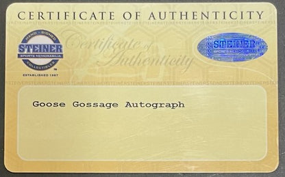 Goose Gossage Signed Official 1978 World Series Baseball Auto Yankees Steiner