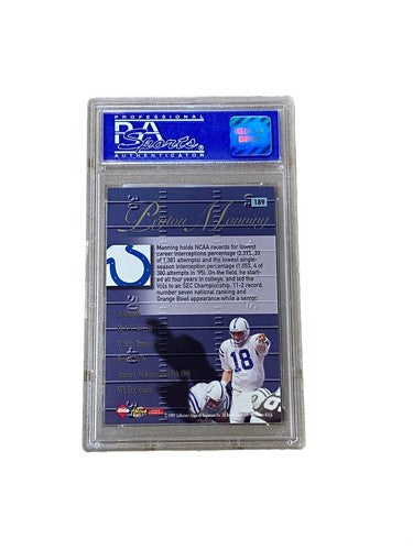 1998 Collector's Edge Advantage Silver Foil Peyton Manning #189 Rc PSA 8 Mint