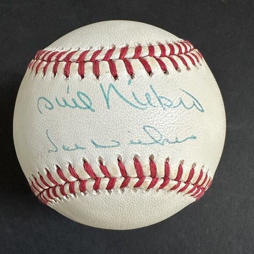 PHIL NIEKRO + JOE NIEKRO Signed Official N.L BASEBALL 539 WINS Hof Auto Psa Coa