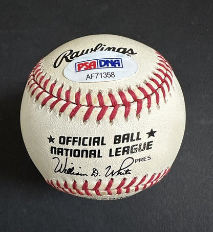 PHIL NIEKRO + JOE NIEKRO Signed Official N.L BASEBALL 539 WINS Hof Auto Psa Coa
