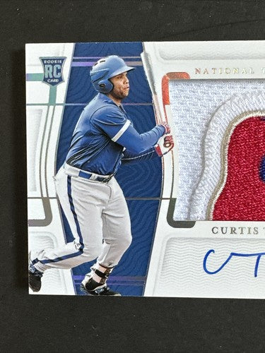 Curtis Terry 2022 National Treasures 4 Color Logo Patch Rangers Rpa Auto /10 MT