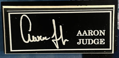 Aaron Judge Derek Jeter The Captains Yankees Framed Facsimile Auto With Tickets