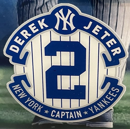 Aaron Judge Derek Jeter The Captains Yankees Framed Facsimile Auto With Tickets