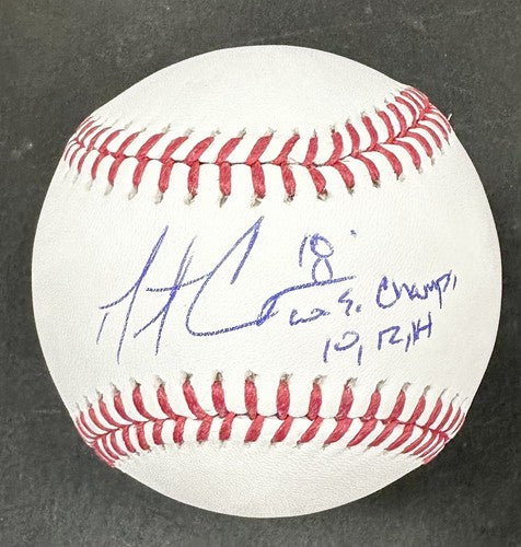 Matt Cain SIGNED Official Baseball 10, 12, 14 WS Champs Auto Giants MLB Holo COA