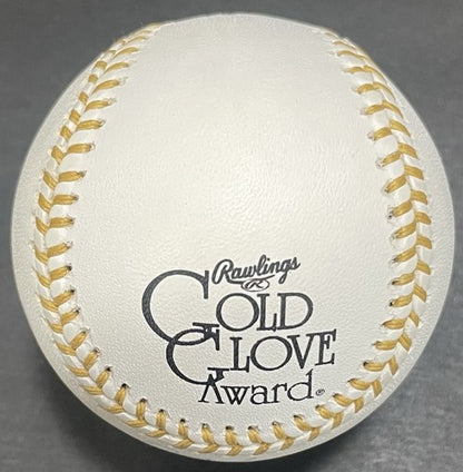 Al Kaline Signed Mlb Gold Glove Baseball 10 Gold Gloves Auto Tigers Hof Steiner